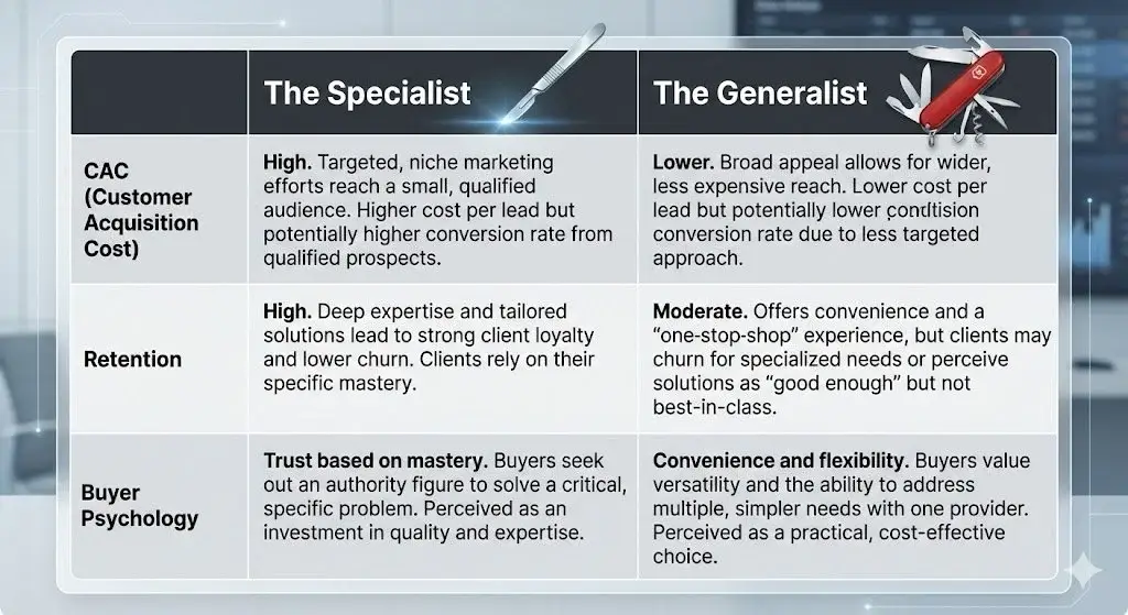 Specialist vs Generalist